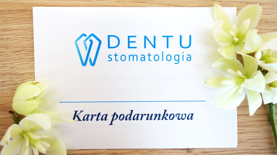 dentu stomatologia, karta podarunkowa, karta dentu stomatologia